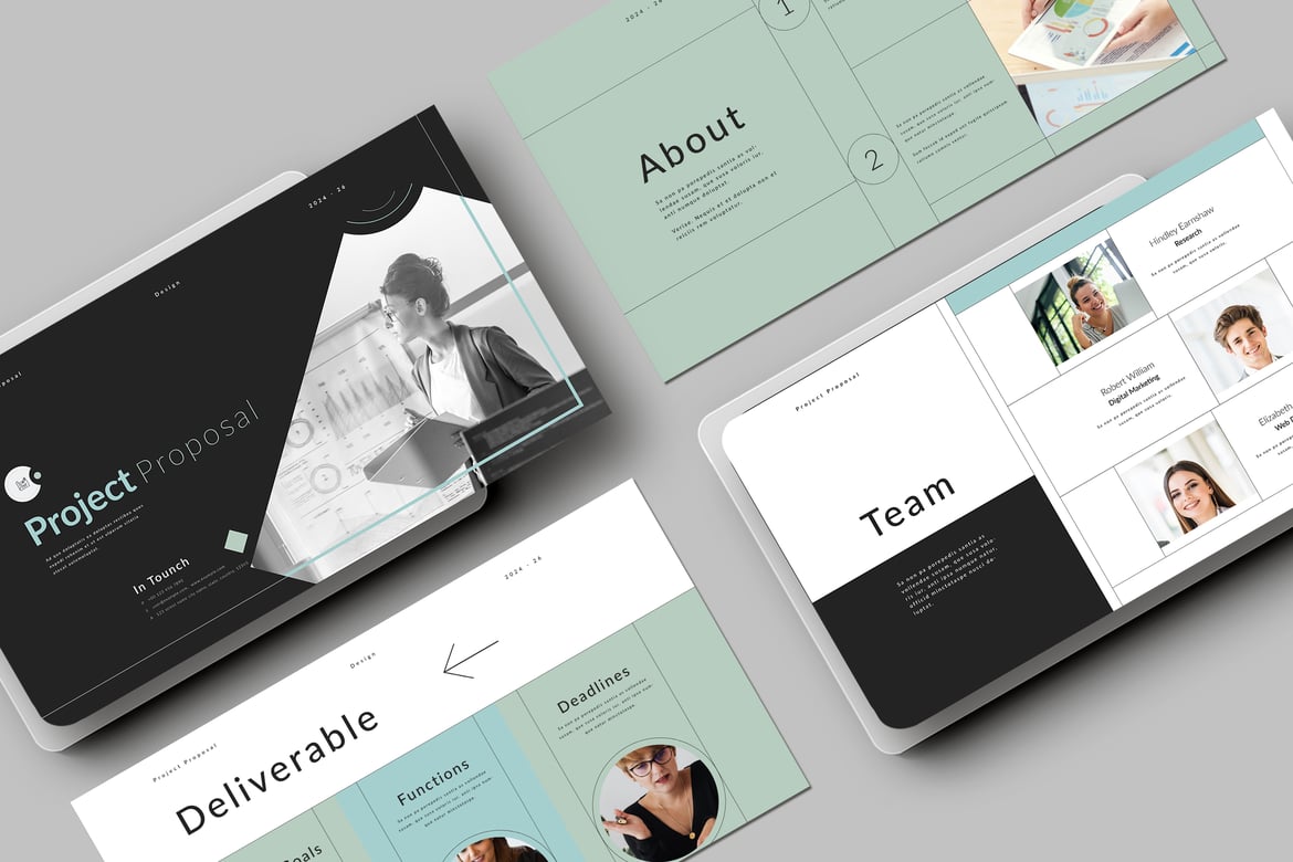 Template PowerPoint Proposal Proyek yang Menarik dan Profesional