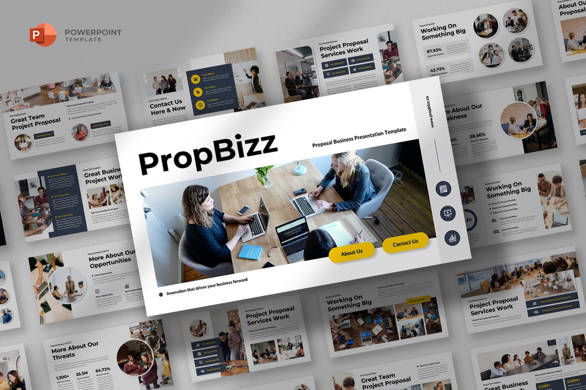 Template Powerpoint Proposal Proyek yang Menarik dan Profesional