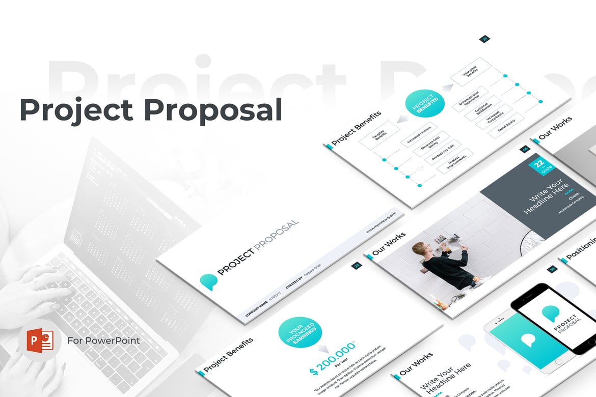 Template PowerPoint Proposal Proyek yang Menarik dan Profesional