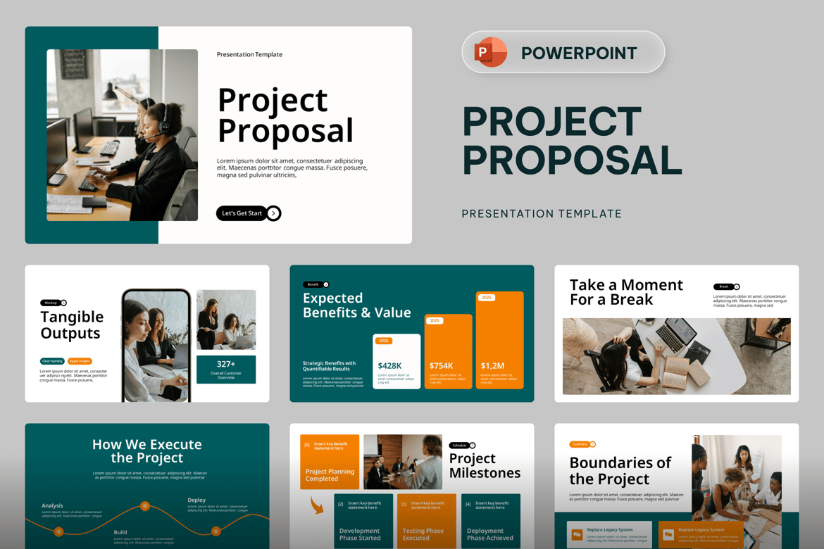 Template PowerPoint Proposal Proyek yang Profesional dan Menarik