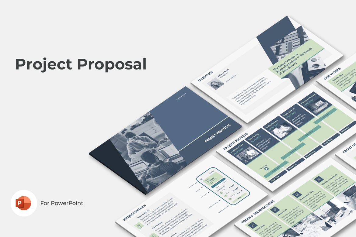 Template PowerPoint Proposal Proyek yang Menarik dan Profesional