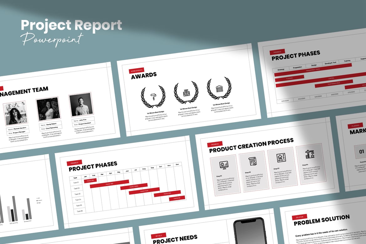 Template Powerpoint Laporan Proyek yang Profesional dan Serbaguna