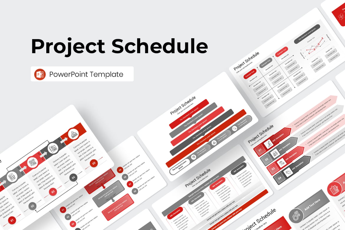 Template PowerPoint Jadwal Proyek yang Menarik dan Profesional
