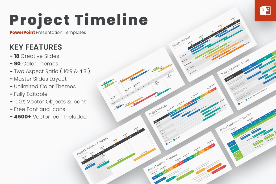 Template PowerPoint Timeline Pro untuk Presentasi Proyek Anda