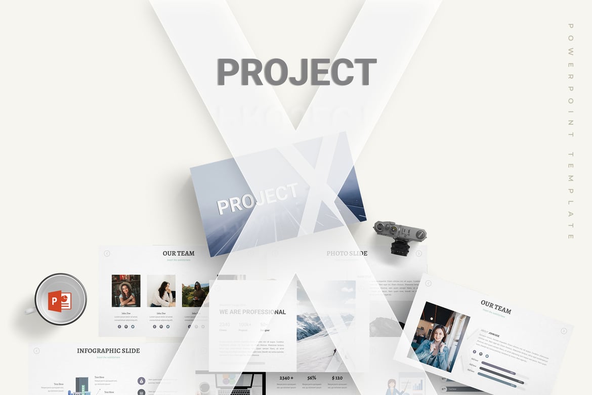 Template Powerpoint Project X - Solusi Presentasi Multifungsi
