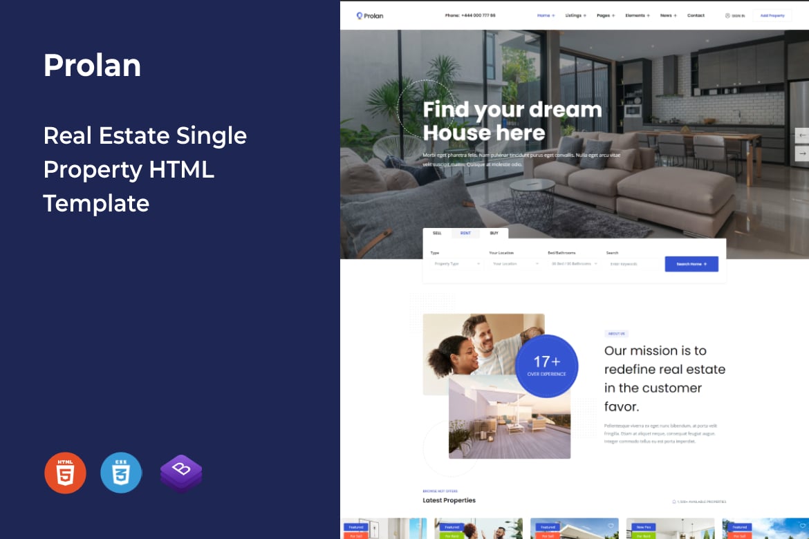 Prolan: Template Website Real Estate untuk Properti Tunggal yang Menawan