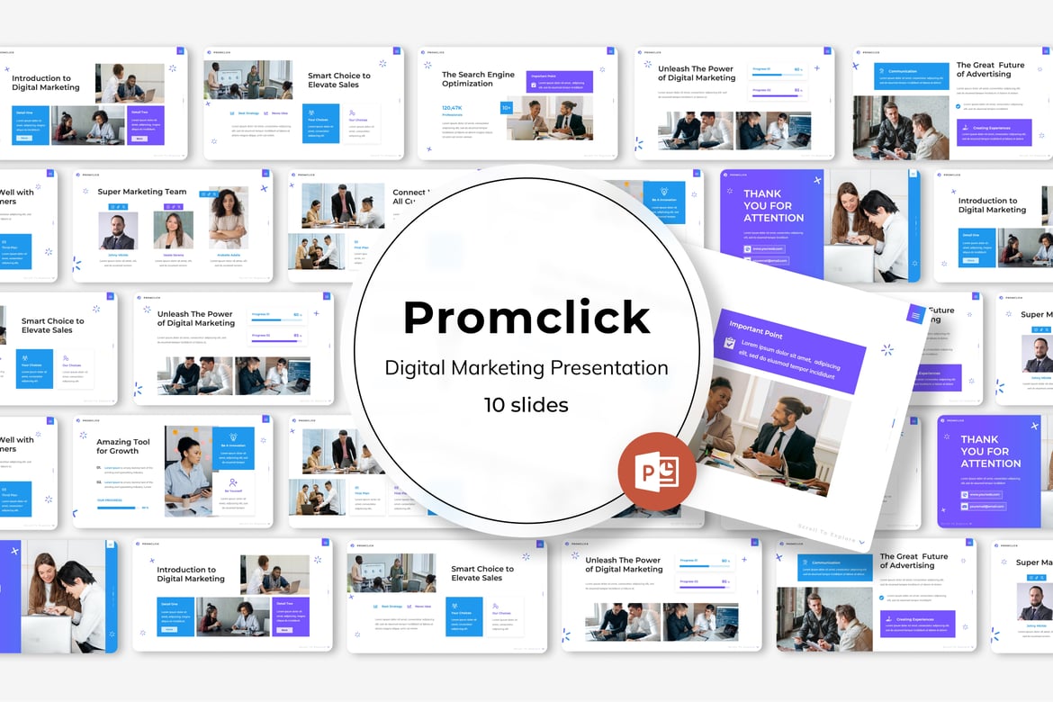 Promclick - Template Presentasi Digital yang Mengagumkan