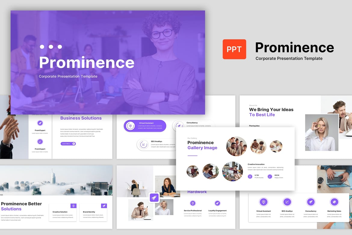 Template Presentasi Korporat Prominence - PowerPoint yang Menarik