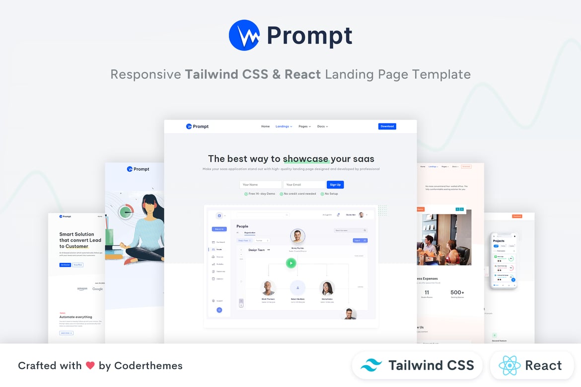 Template Website Serbaguna dengan Tailwind CSS & React