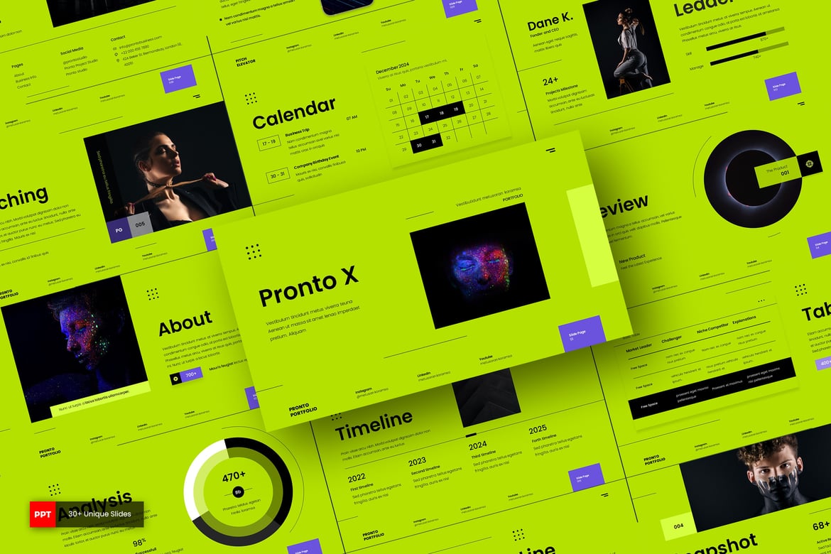 PRONTO - Template Presentasi Portofolio Fotografi yang Menarik