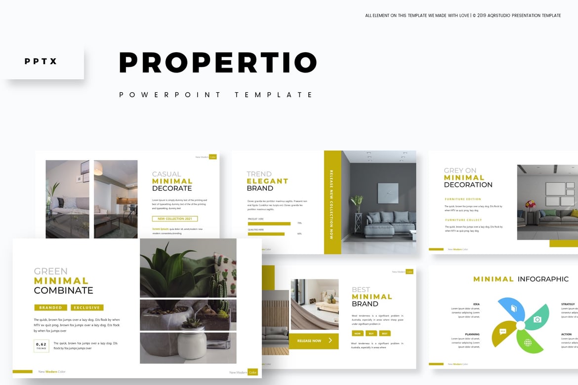 Propertio - Template Powerpoint Serbaguna yang Menarik