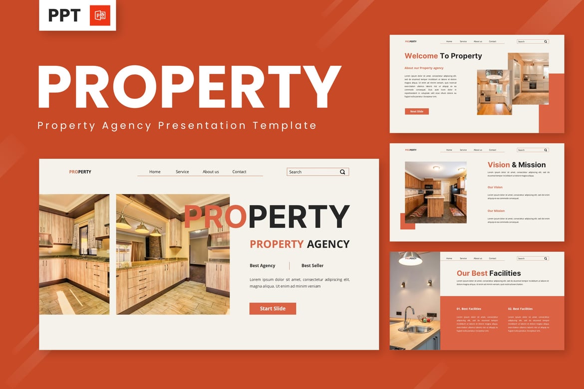 Template Powerpoint Agen Properti yang Menarik dan Profesional
