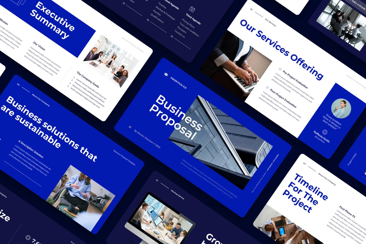 Propitch - Template Presentasi PowerPoint untuk Proposal Bisnis yang Menarik
