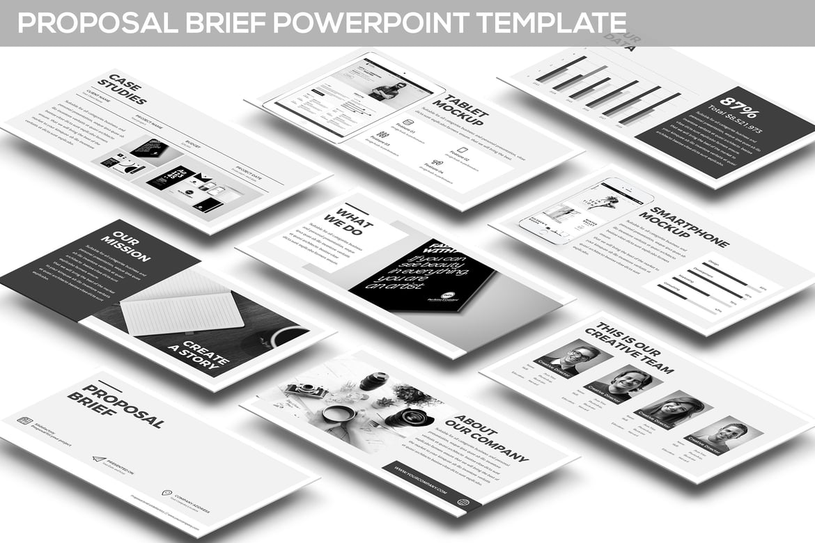 Template Powerpoint Proposal Brief yang Menarik dan Profesional