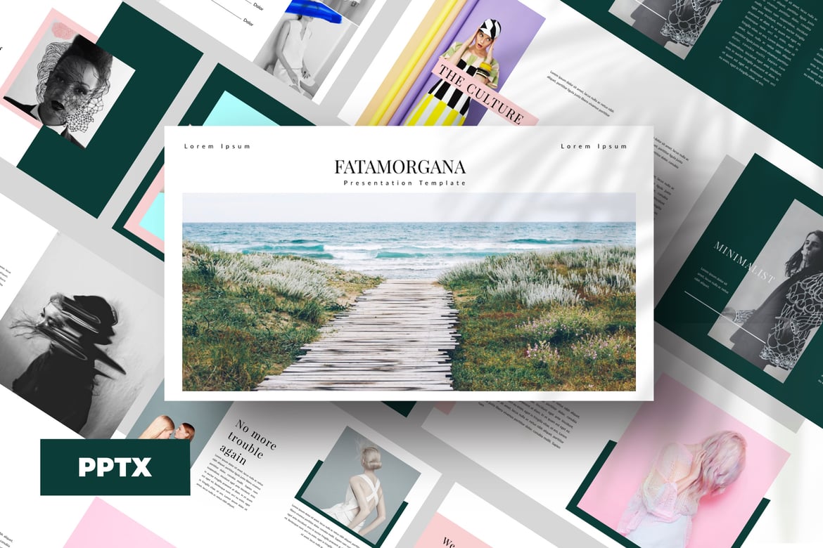 Template Presentasi Minimalis untuk PowerPoint