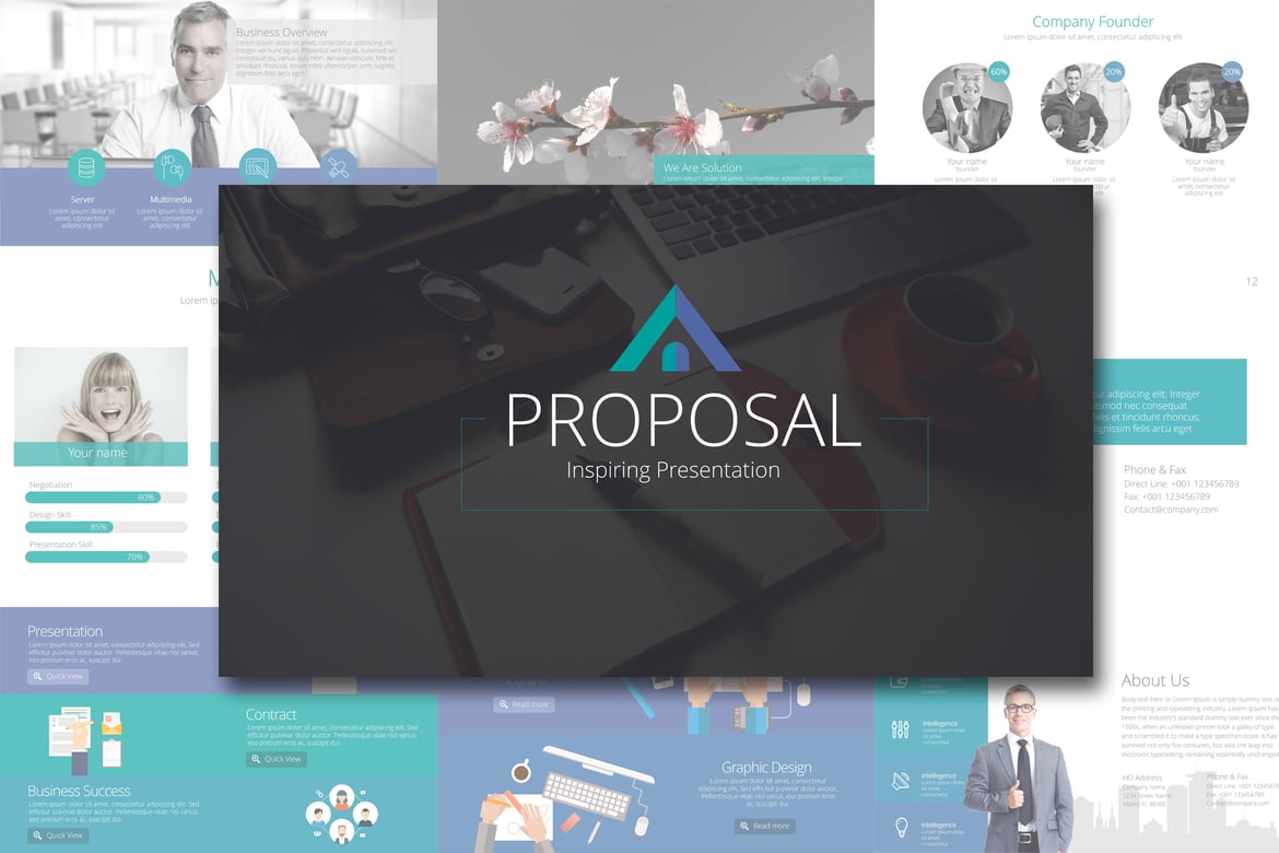 Template PowerPoint Proposal Kreatif dan Profesional