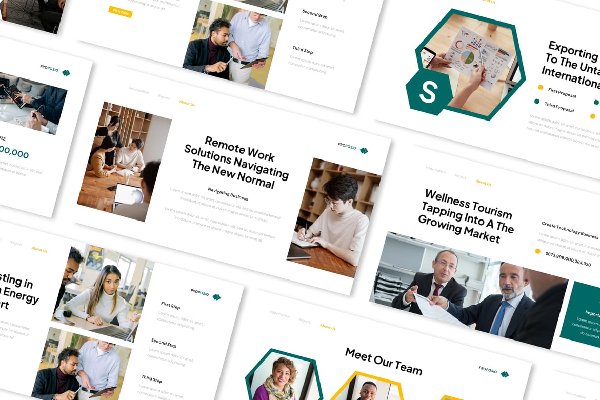 Proposio - Template Powerpoint Proposal Bisnis yang Menarik