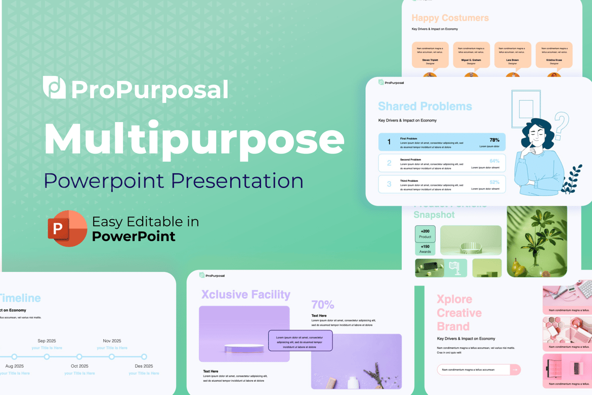 Template PowerPoint ProPurposal - Solusi Presentasi Startup yang Menarik