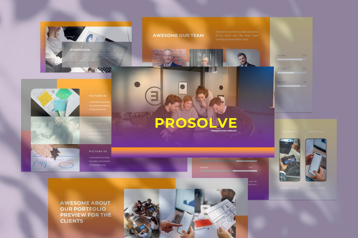 Template PowerPoint Prosolve - Solusi Presentasi Profesional Anda