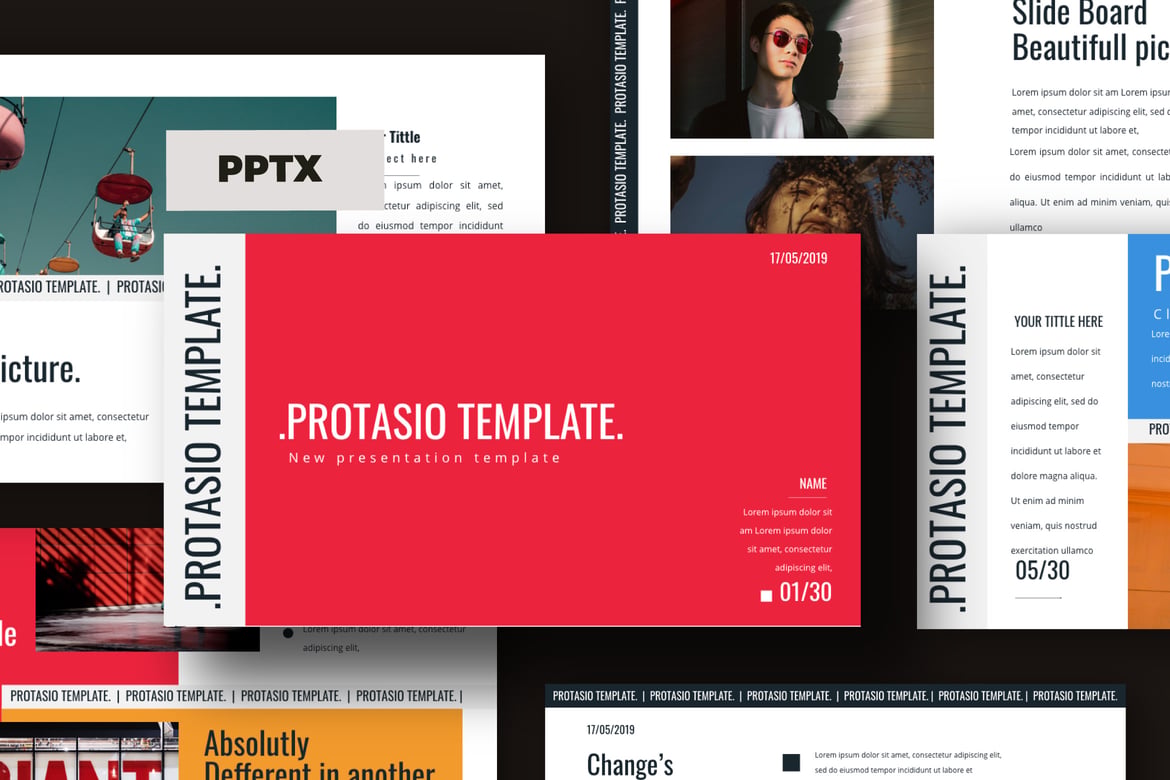 PROTASIO - Template PowerPoint Bisnis yang Stylish dan Minimalis
