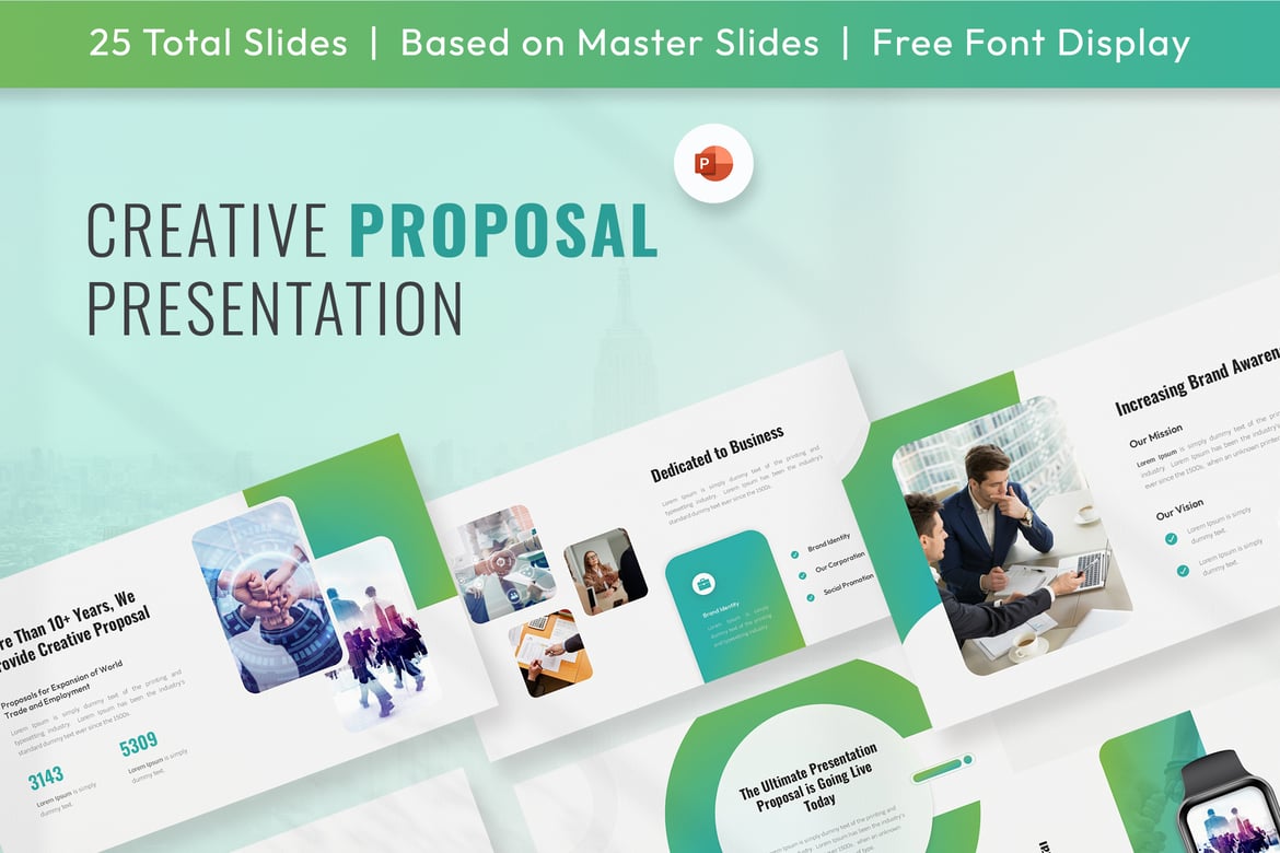 Template Presentasi PowerPoint Provance yang Kreatif dan Menarik