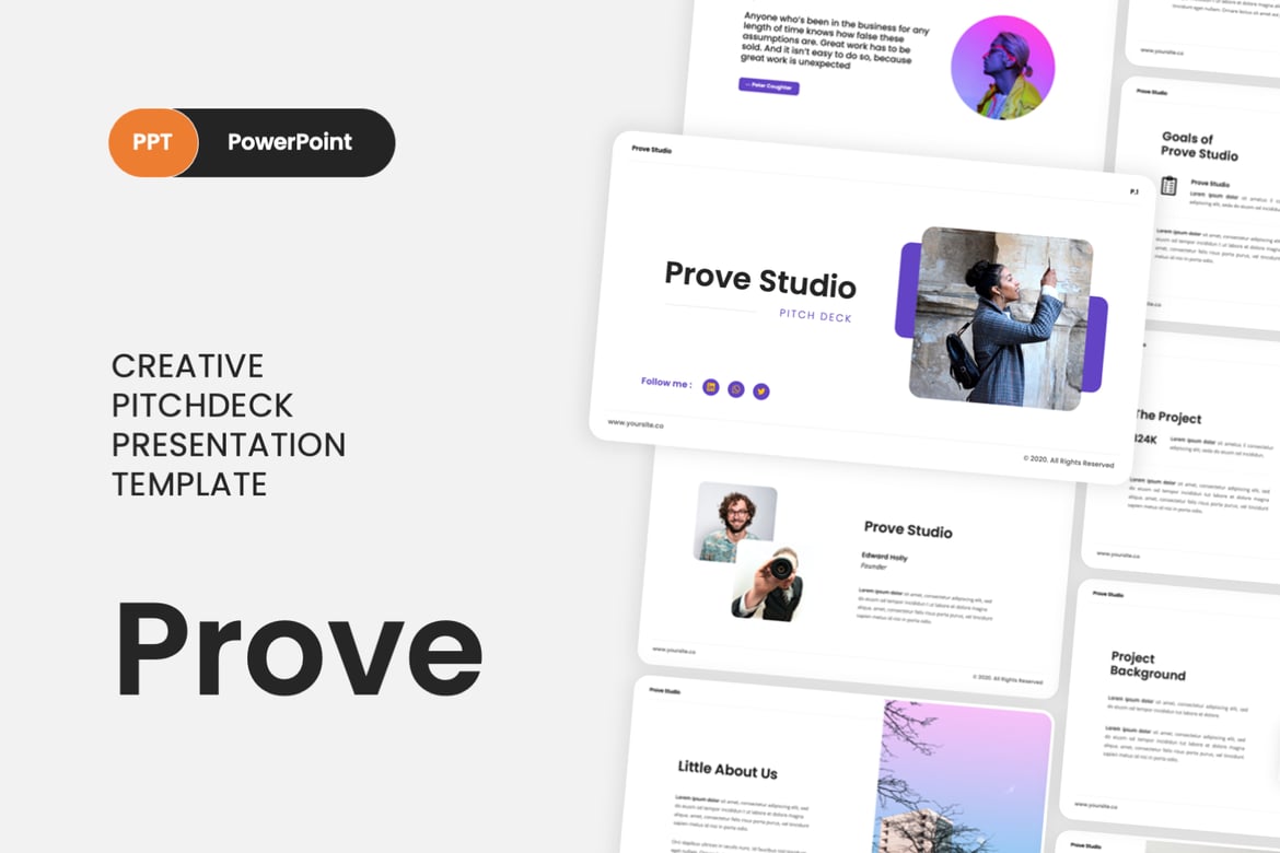 Prove - Template Presentasi Pitch Deck yang Menarik dan Kreatif