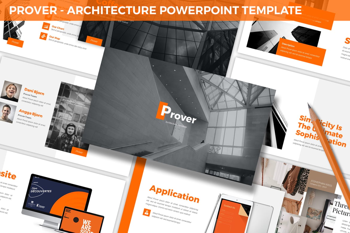 Template Powerpoint Arsitektur Prover - Sederhana dan Elegan