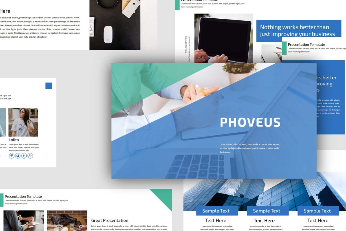 Template Presentasi PowerPoint Proveus yang Elegan dan Profesional