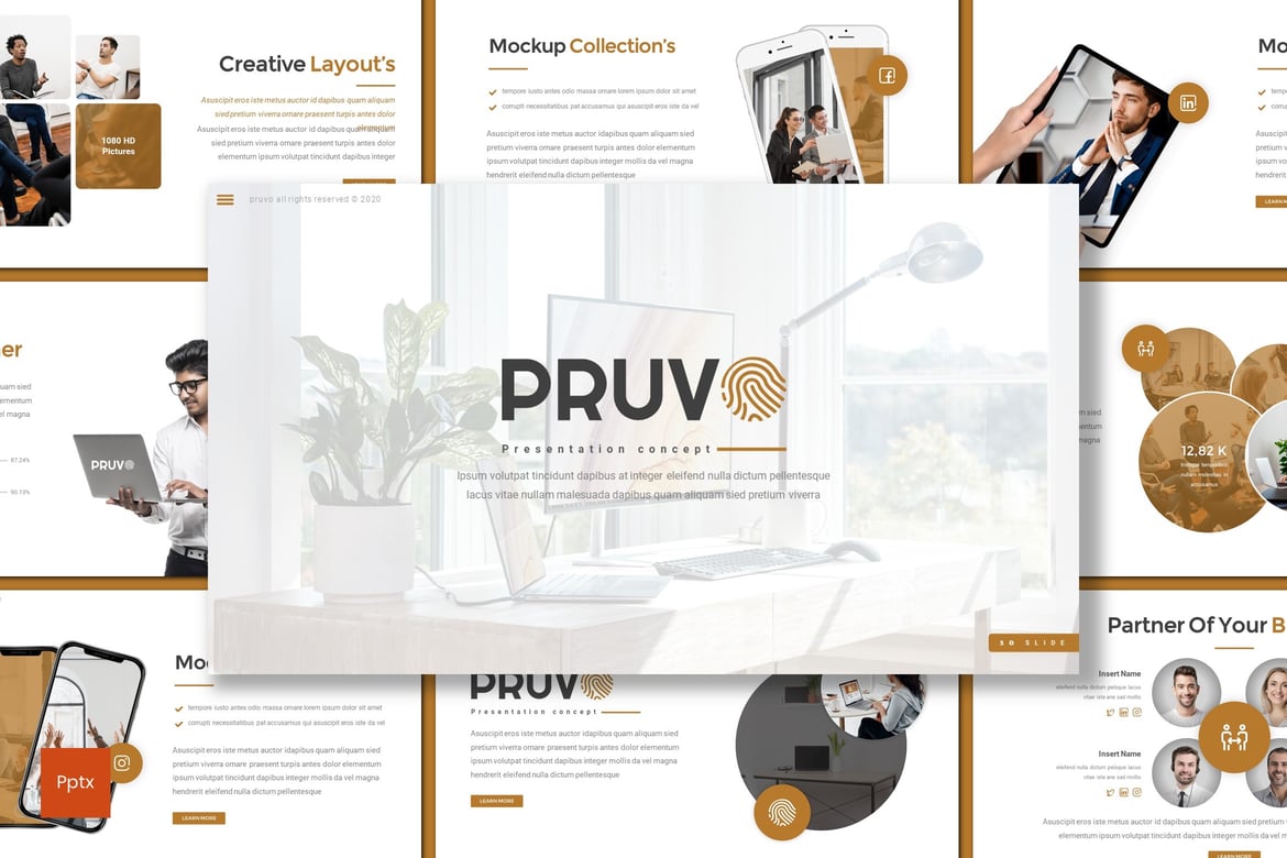 Pruvo - Template Powerpoint Profesional untuk Presentasi Anda