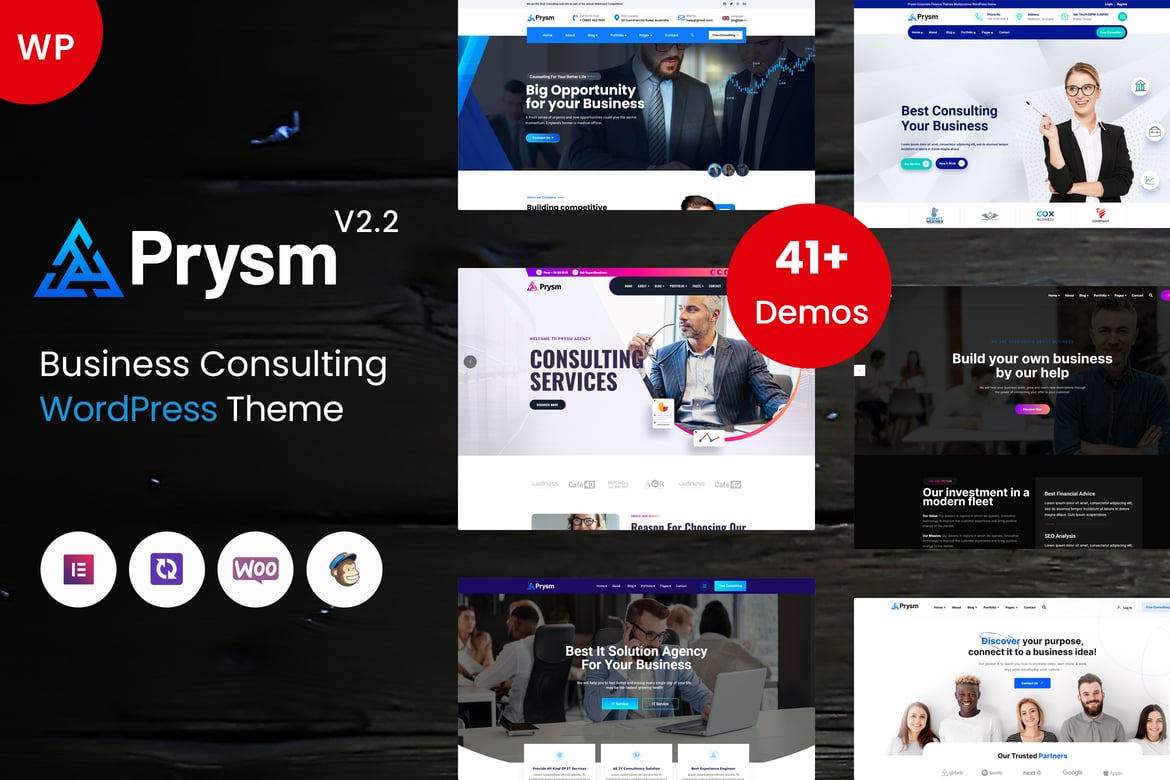 Prysm - Tema WordPress Modern untuk Konsultasi dan Bisnis