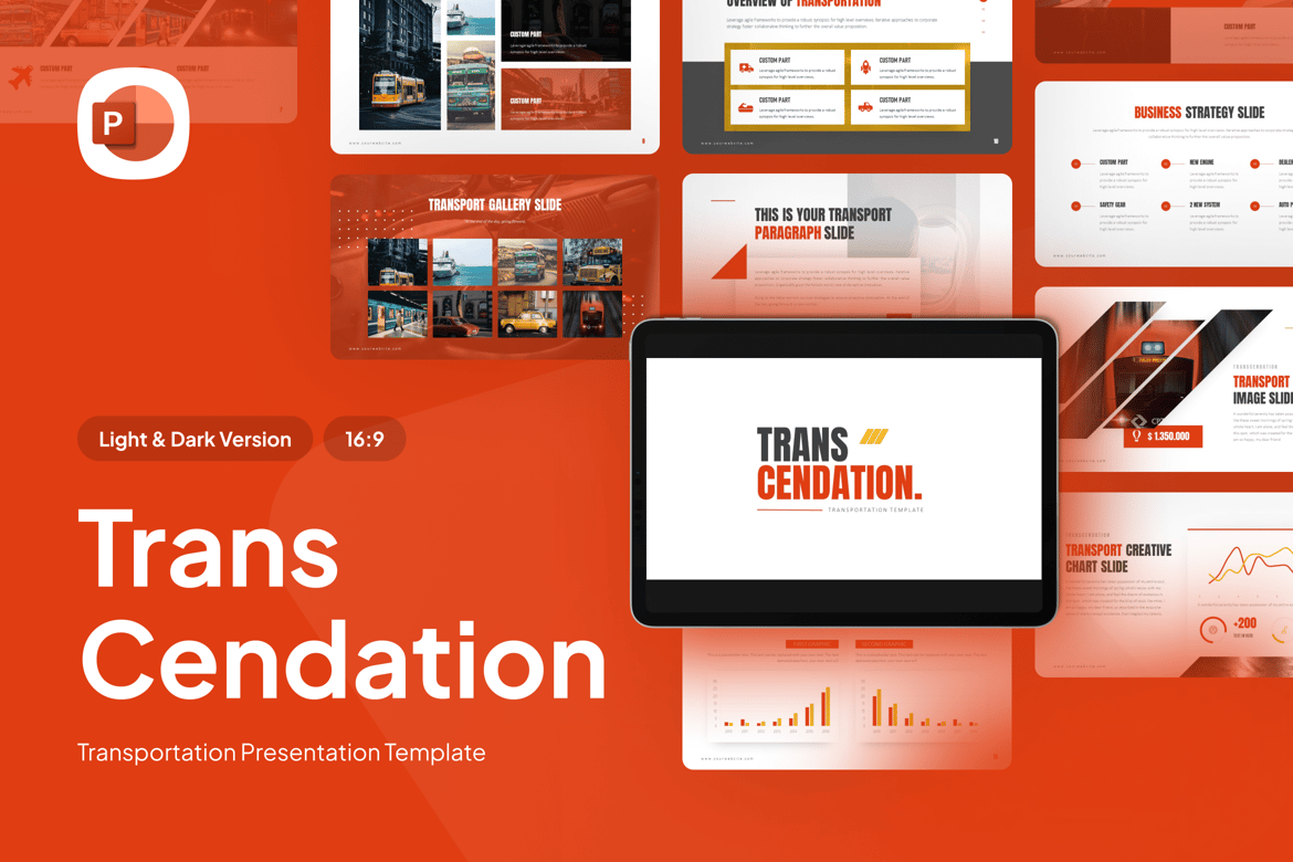Template Presentasi Transportasi - PowerPoint yang Menarik
