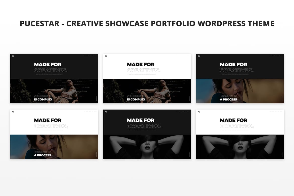 Pucestar - Tema WordPress Portofolio Kreatif yang Menawan