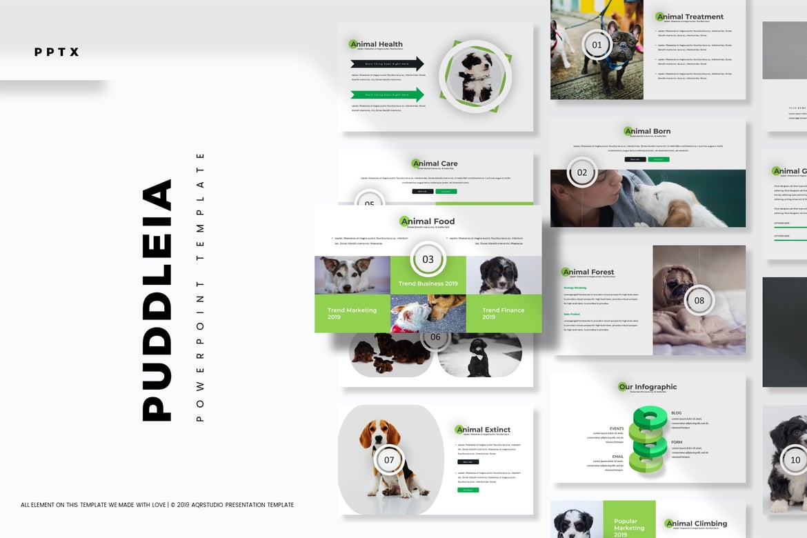 Template PowerPoint Puddleia - Solusi Presentasi Menarik dan Profesional