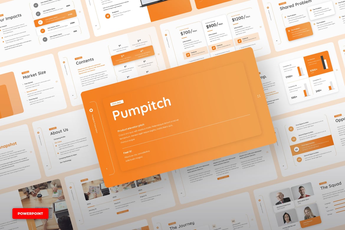 Pumpitch - Template Presentasi Elevator Pitch PowerPoint yang Menarik