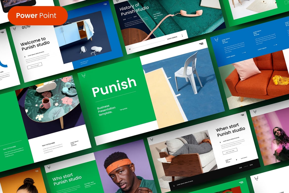 Punish – Template Presentasi PowerPoint Profesional