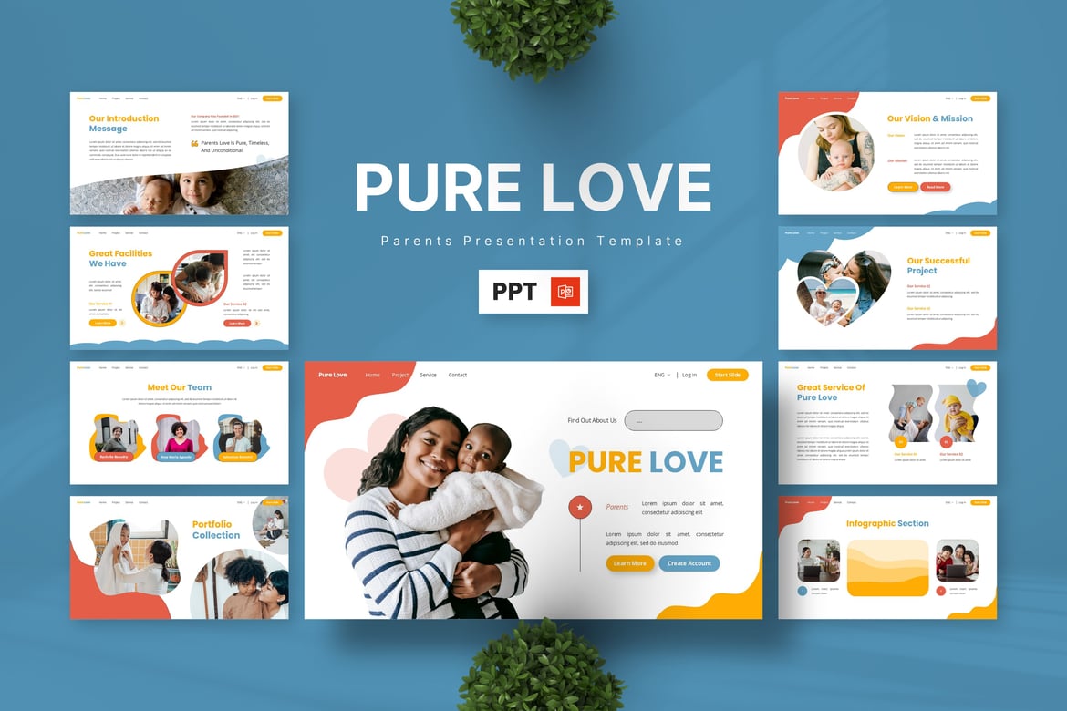 Template Powerpoint Cinta Sejati - Untuk Orang Tua