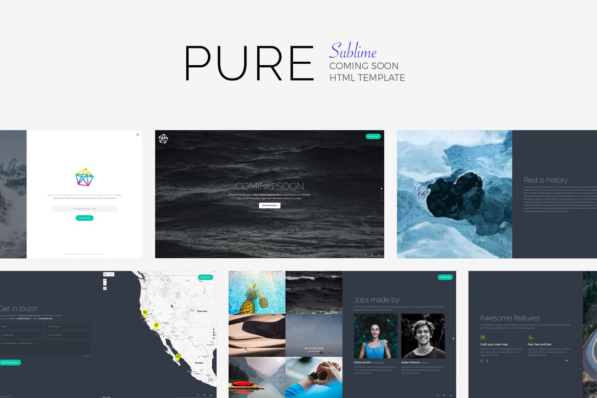 PURE - Template Website yang Menakjubkan untuk Proyek Anda