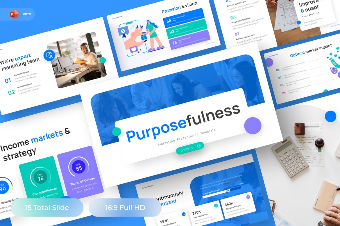 Template PowerPoint Pemasaran yang Efektif dan Menarik
