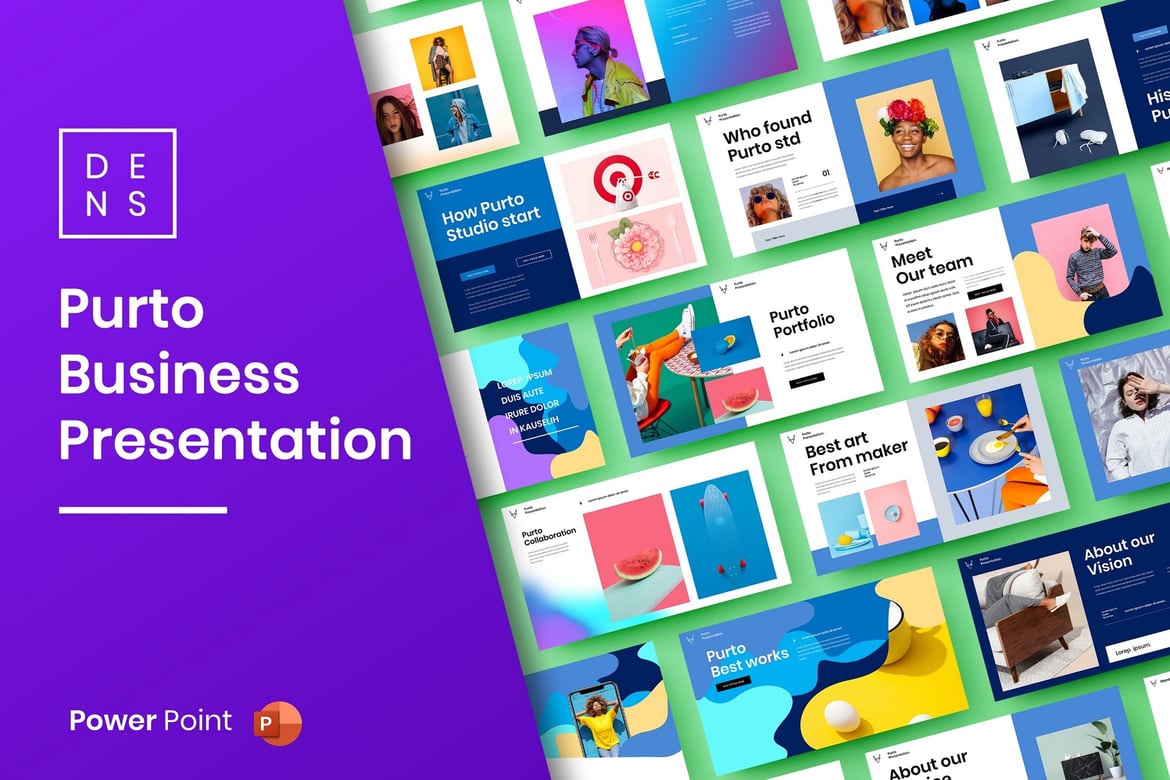 Purto – Template PowerPoint Bisnis yang Menarik
