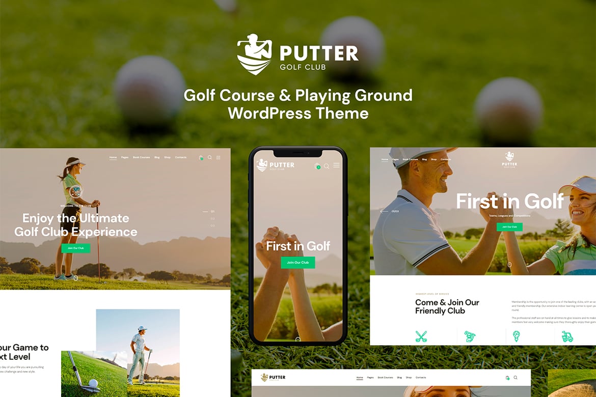 Tema WordPress Putter: Solusi Sempurna untuk Klub Golf dan Pelatih