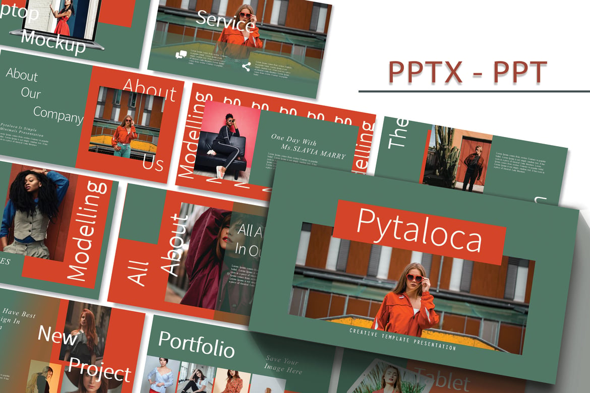 Template Presentasi Powerpoint PYTALOCA yang Stylish dan Modern