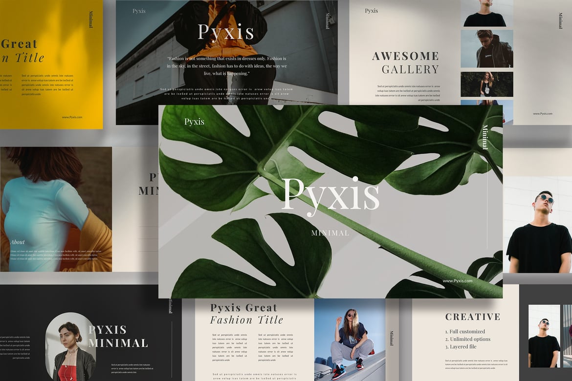 Template Powerpoint Pyxis: Presentasi Modern dan Stylish