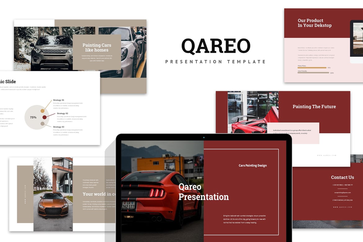 Template Presentasi Mobil Qareo: Solusi Praktis untuk PowerPoint Anda