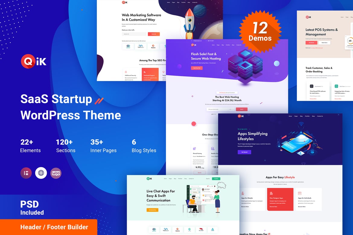 Tema WordPress QIK - Solusi Ideal untuk Startup dan SaaS