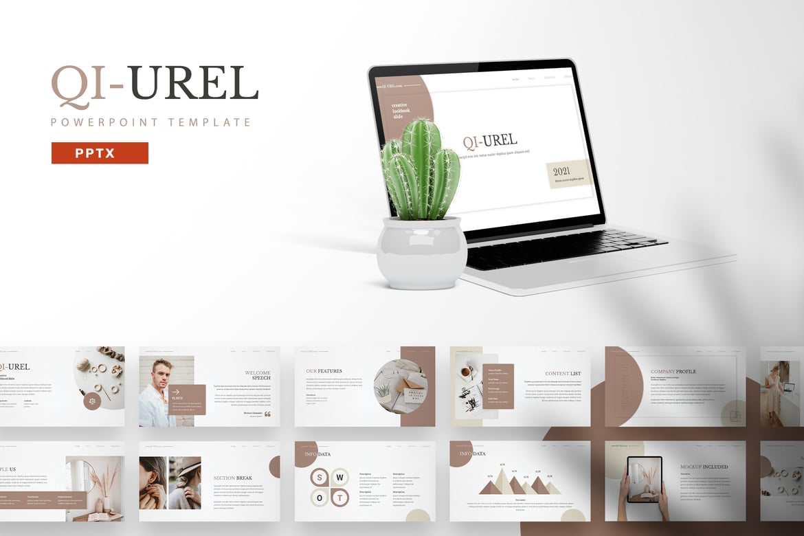 Qiurel - Template PowerPoint yang Menarik dan Profesional