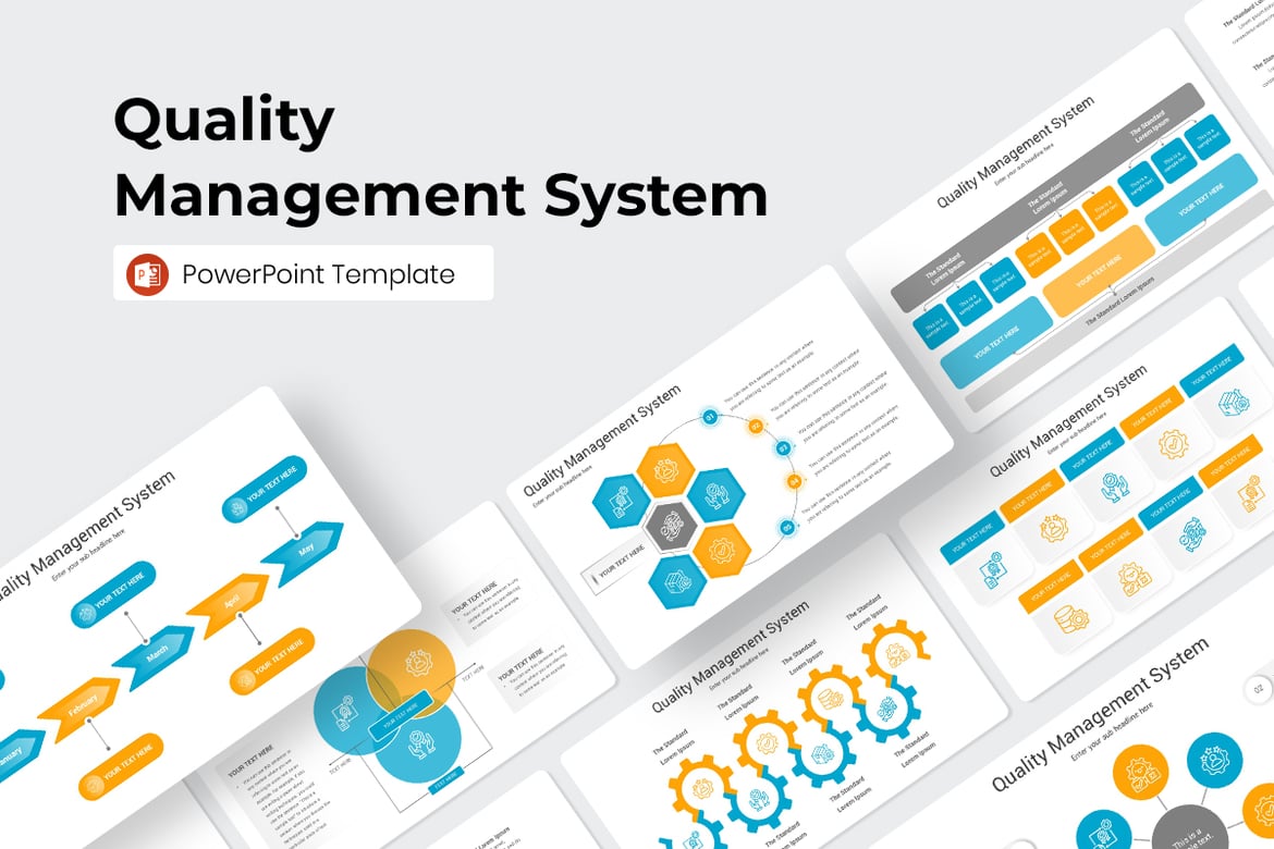 Template PowerPoint Sistem Manajemen Kualitas yang Menarik dan Profesional