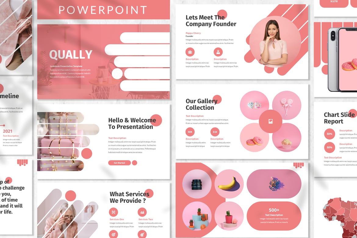 Qually - Template Powerpoint Fashion yang Elegan dan Modern