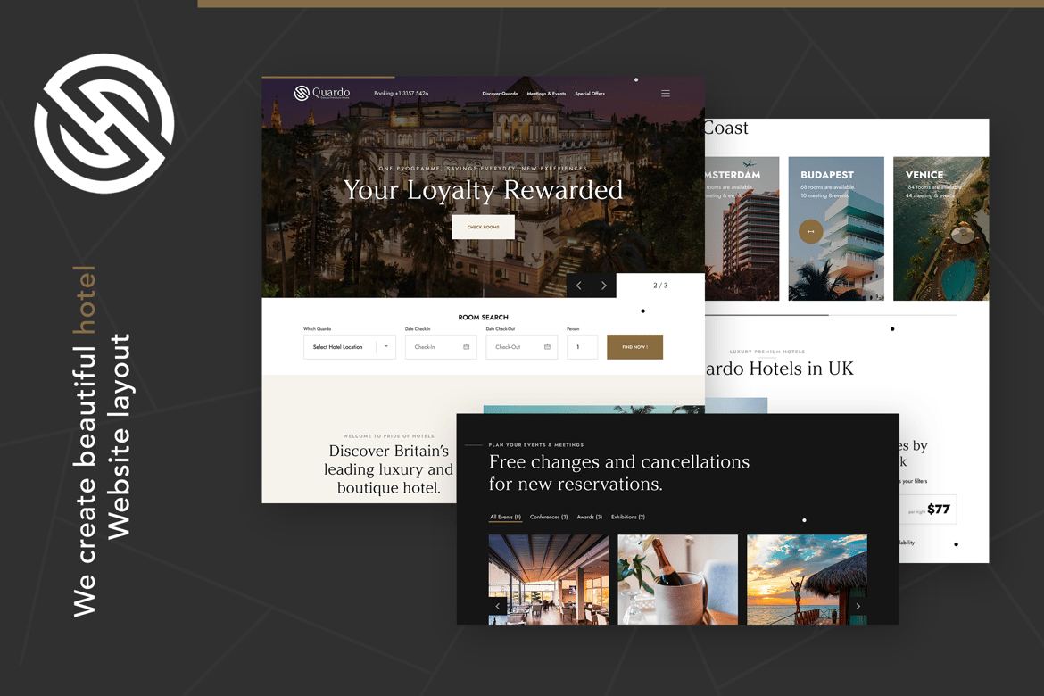Quardo | Tema WordPress Hotel Mewah yang Menawan