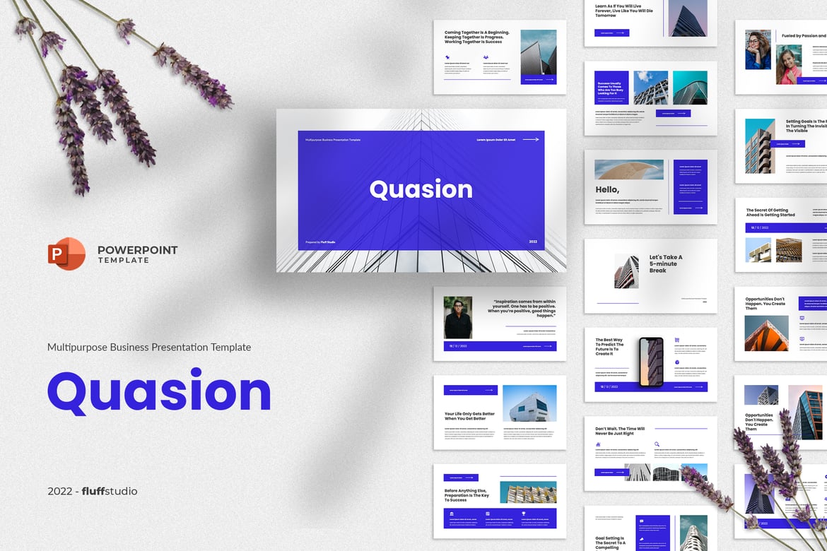 Quasion - Template Powerpoint Minimalis yang Elegan
