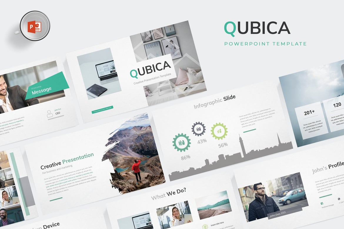 Qubica - Template Powerpoint Menarik untuk Semua Kebutuhan